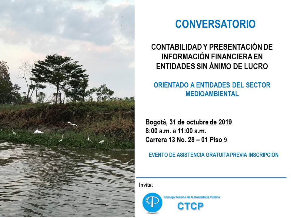 evento Conversatorio Contabilidad y Presentación de Información Financiera en ESAL (clic para ver más)