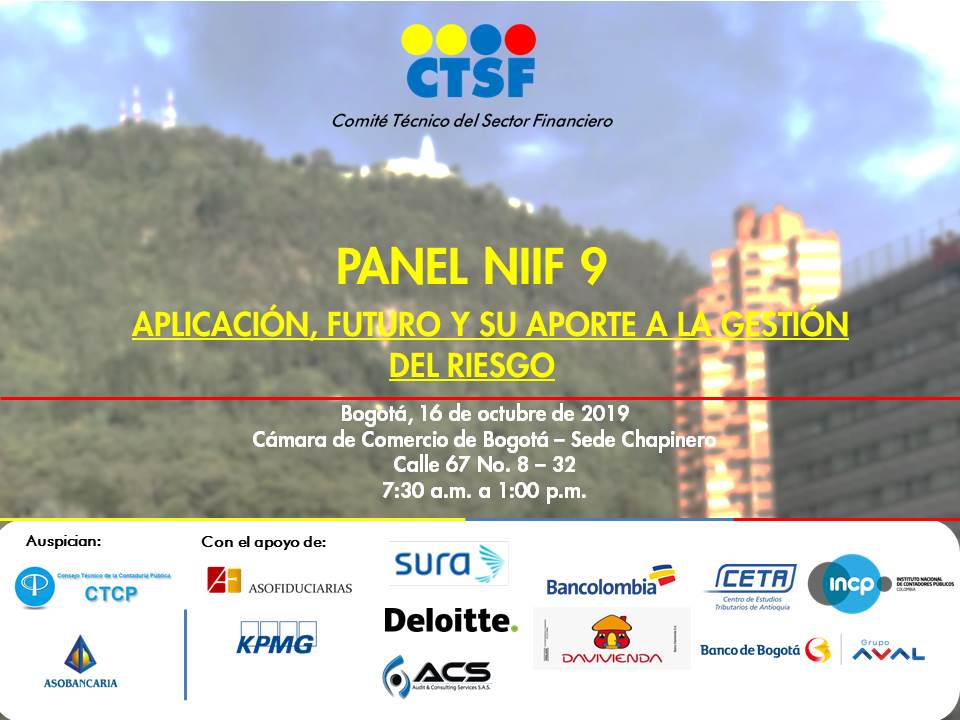 evento Panel NIIF 9: Aplicación, futuro y su aporte a la gestión del riesgo