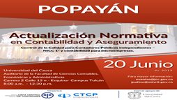 evento Actualización Normativa en Contabilidad y Aseguramiento - cerrado